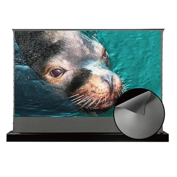 VIVIDSTORM Motorised Floor Rising S ALR Projector Screen for Standard/Long Throw Projectors