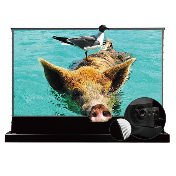 VIVIDSTORM S PRO P Motorised Rollable ALR/CLR UST Laser Projector Screen with Acoustic Transparency