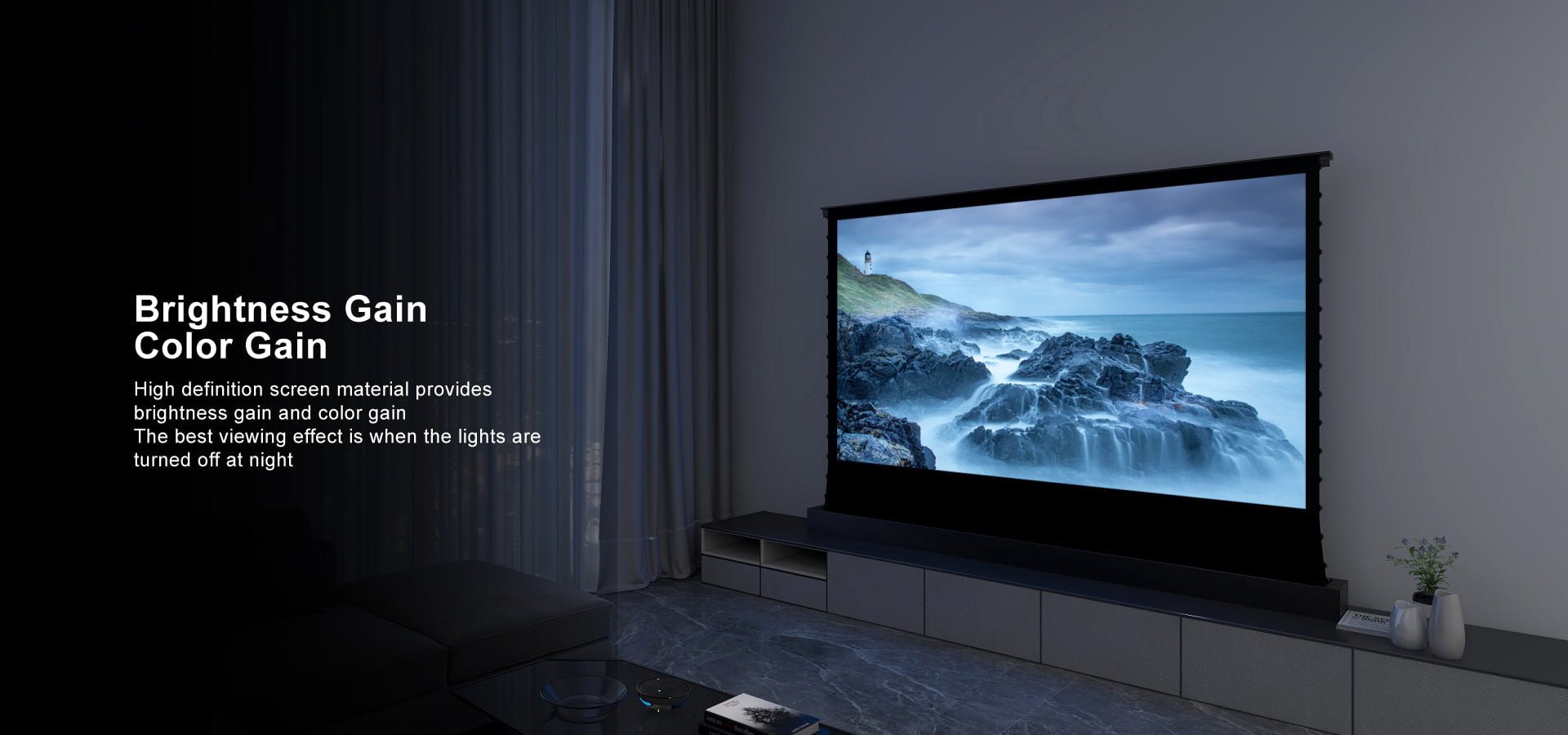 vividstorm-s-white-cinema-electric-tension-floor-screen-with-white-cinema-material-for-normal-projector-h