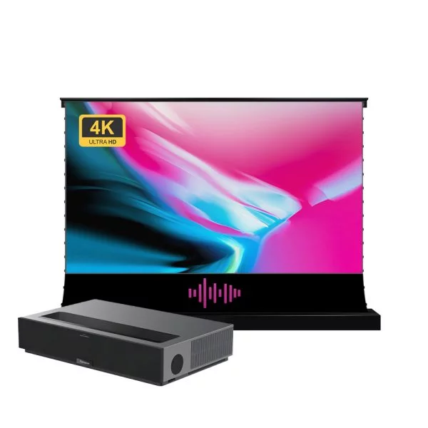 BUNDLE Formovie Theater 4K Triple Laser Projector + VIVIDSTORM Sound Perforated Screen Package Deal