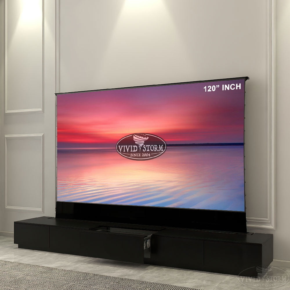 VIVIDSTORM MOTORISED LASER TV CABINET MONTE CARLO BLACK