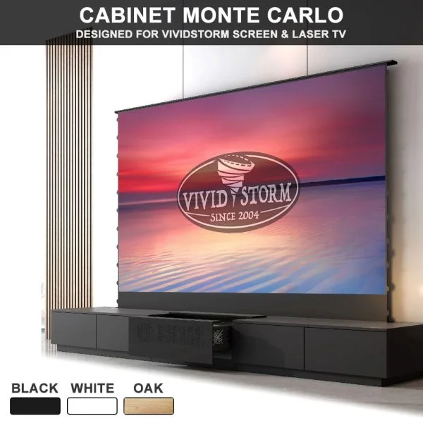 VIVIDSTORM MOTORISED LASER TV CABINET MONTE CARLO