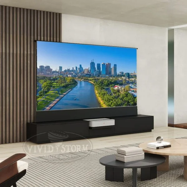 VIVIDSTORM Motorised Laser TV Cabinet Berlin