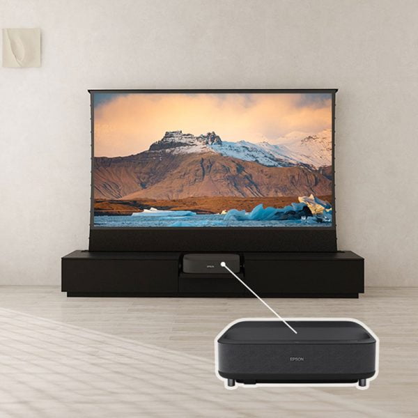 VIVIDSTORM Motorised Laser TV Cabinet Berlin Epson Edition