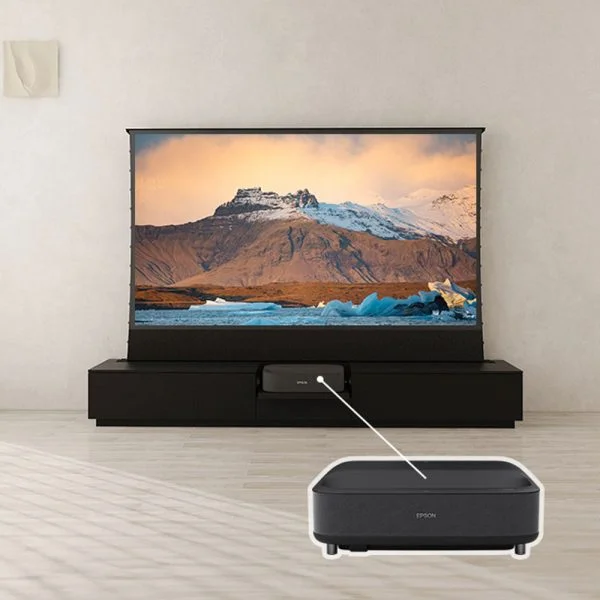 VIVIDSTORM Motorised Laser TV Cabinet Berlin Epson Edition