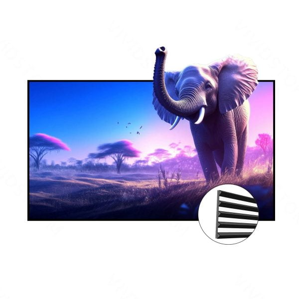 VIVIDSTORM Fusion ALR Enhanced Fixed Frame Long Throw Projector Screen