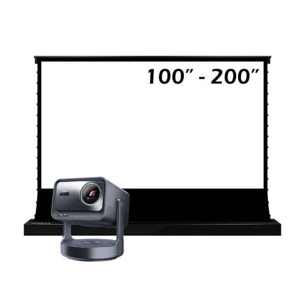 BUNDLE Hisense C2 Ultra Smart Projector + VIVIDSTORM 84"-200" Cinematic White Screen Package Deal